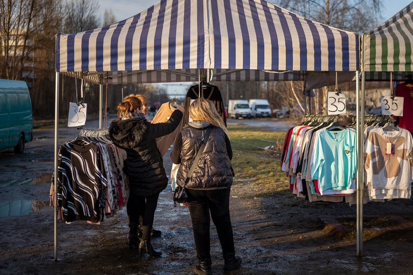 Bazar na dworcu Świebodzkim, luty 2024