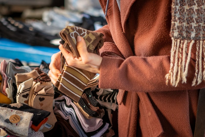 Bazar na dworcu Świebodzkim, luty 2024