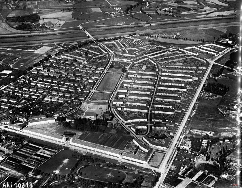 Sępolno na zdjęciu lotniczym, lata 1931-1932
