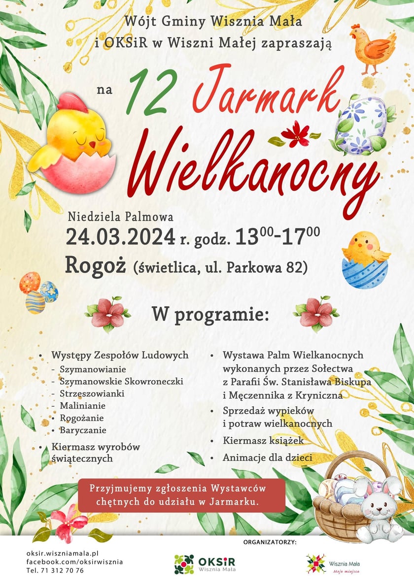 Jarmark wiekanocny w Rogożu