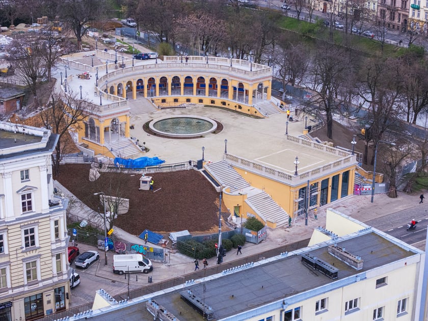 Bastion Sakwowy z lotu ptaka - zdjęcie współczesne