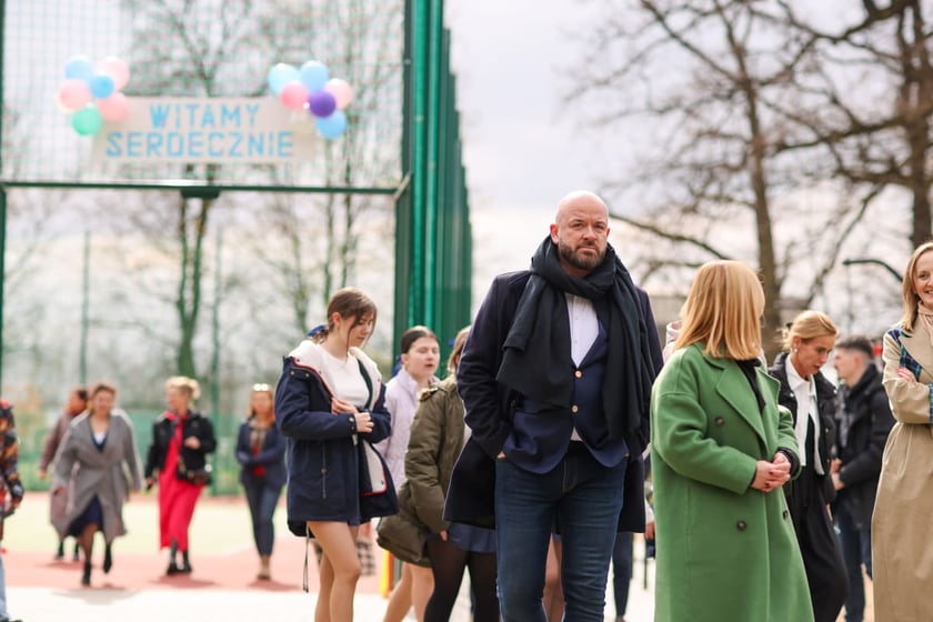 Uroczyste otwarcie boiska MOS przy ul. Kieleckiej. Wrocław, 19.03.2024