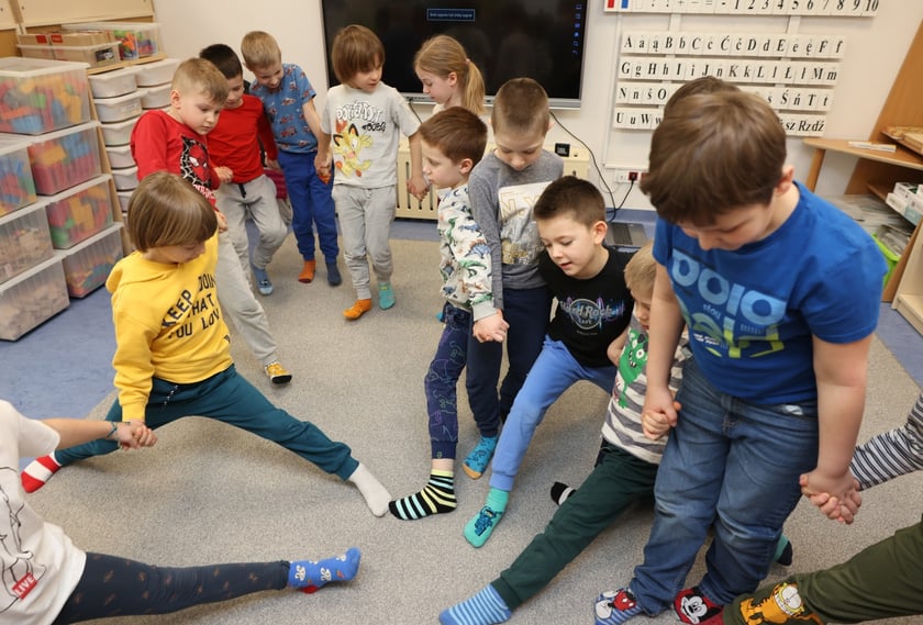Dzień kolorowej skarpetki w Przedszkolu nr 17 we Wrocławiu