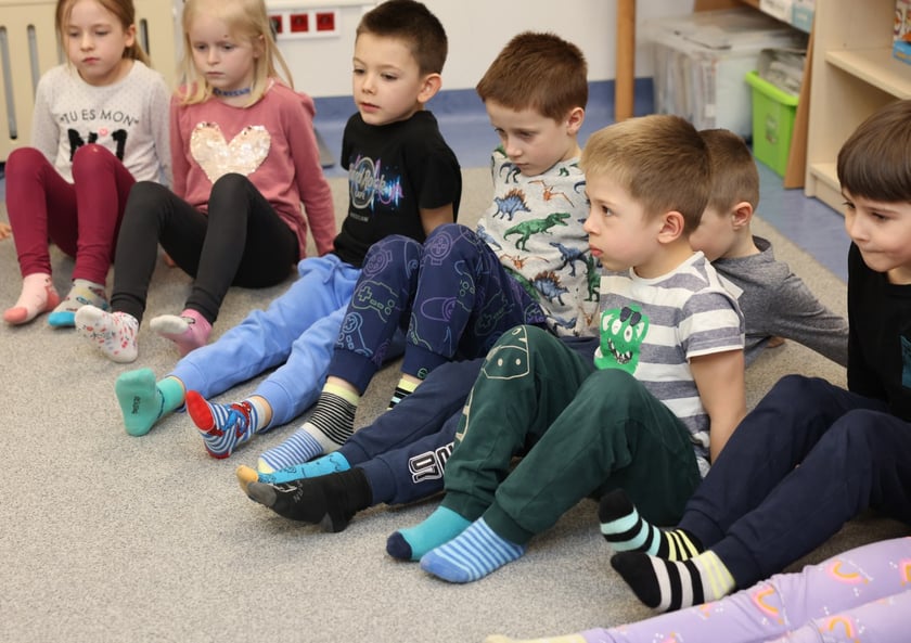 Dzień kolorowej skarpetki w Przedszkolu nr 17 we Wrocławiu