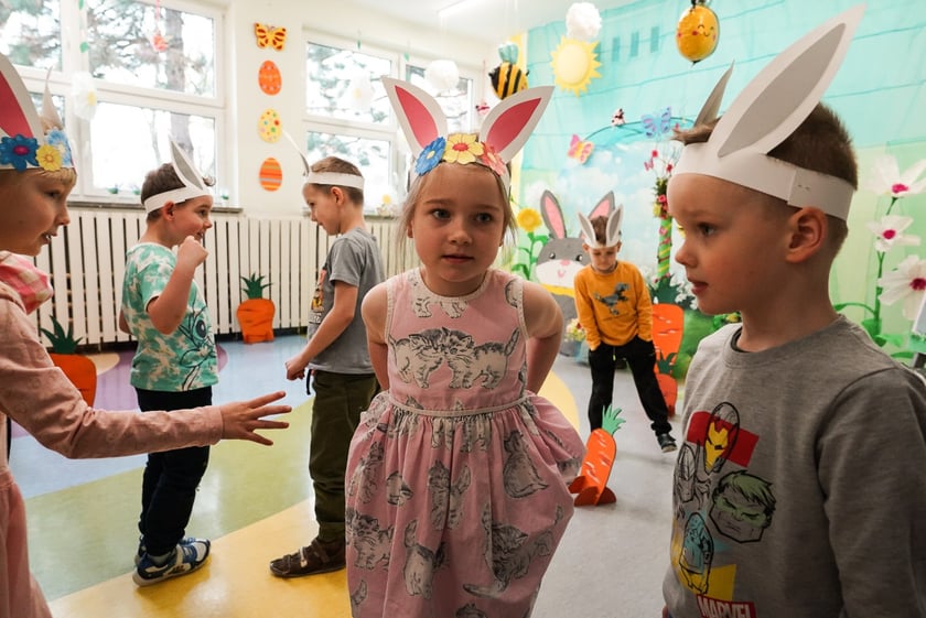 Spotkanie z Zajączkiem w Przedszkolu nr 149 „Tęczowa Polanka”