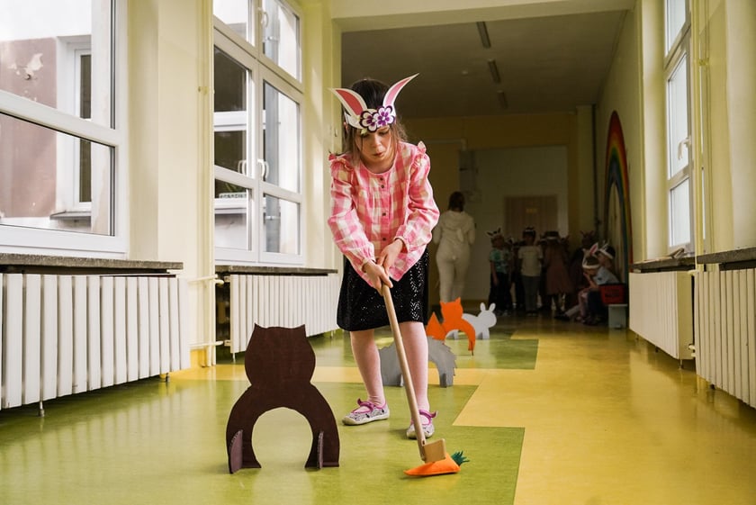 Spotkanie z Zajączkiem w Przedszkolu nr 149 „Tęczowa Polanka”