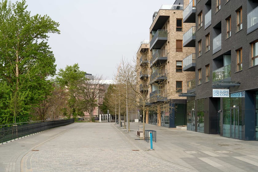 Puste miasto. Wrocław bez ludzi i bez samochodów. 31.03.2024