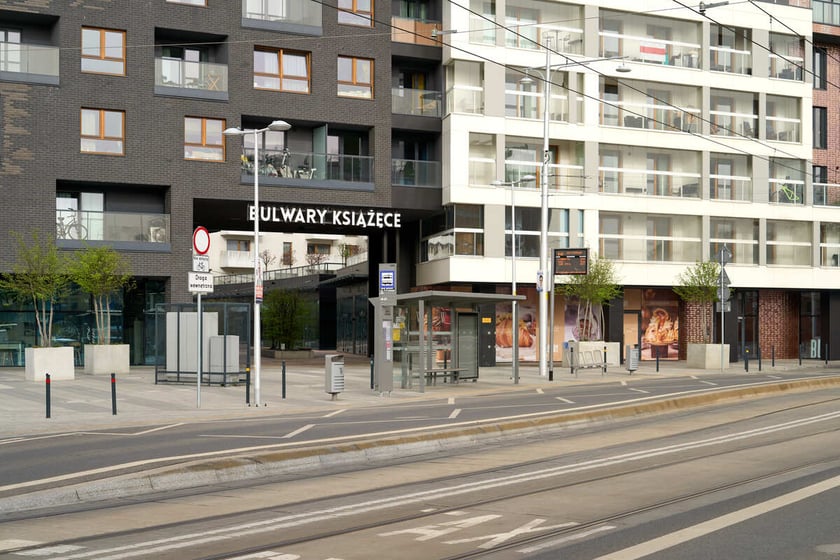 Puste miasto. Wrocław bez ludzi i bez samochodów. 31.03.2024