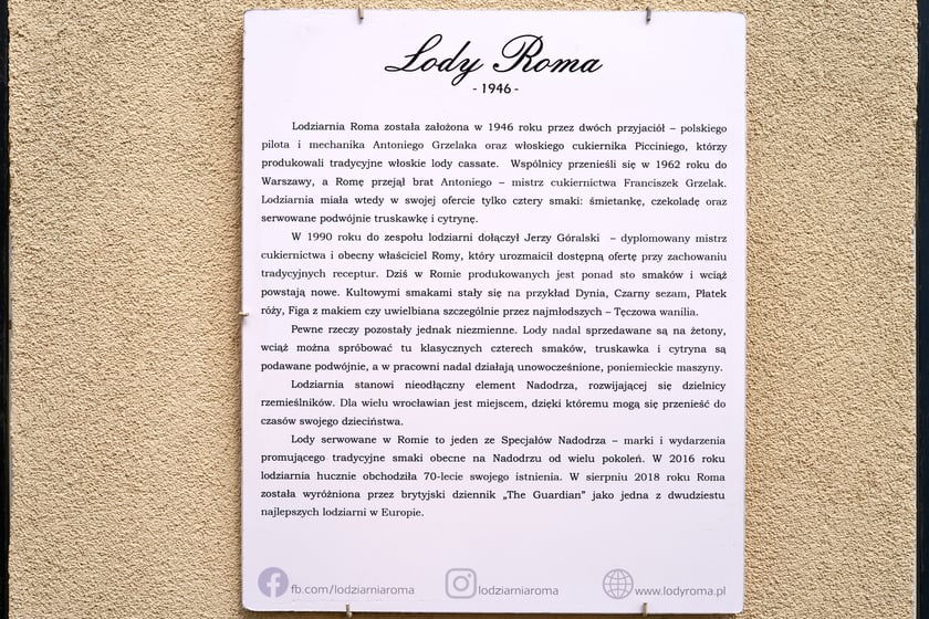 Lodziarnia Roma. ul.&nbsp;Rydygiera 5