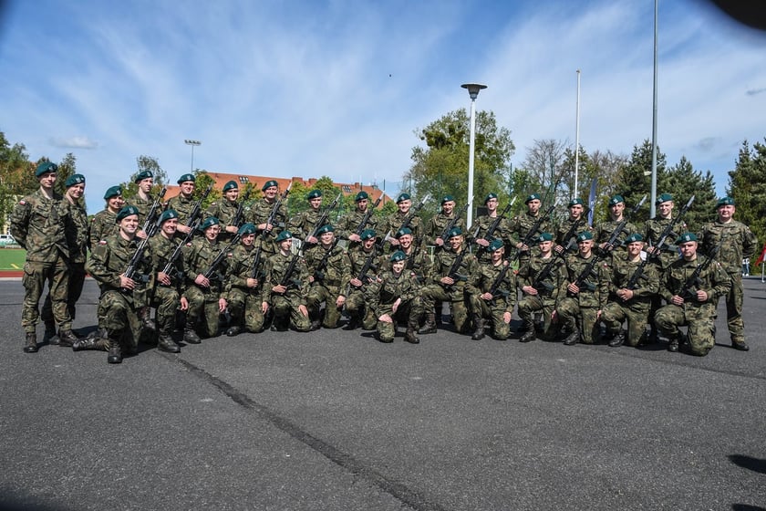 Uroczysta przysięga w 10 Brygadzie Łączności we Wrocławiu, 28.04.2024