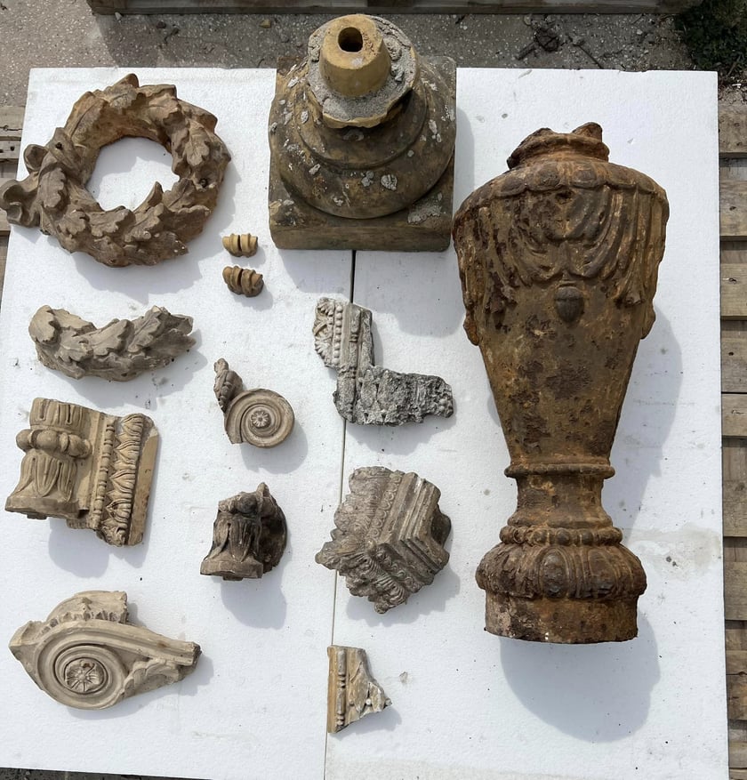 Artefakty znalezione podczas renowacji Bastionu Sakwowego