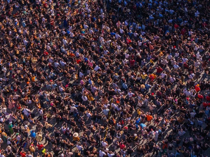 Gitarowy Rekord Świata 2024 we Wrocławiu - zdjęcia z drona