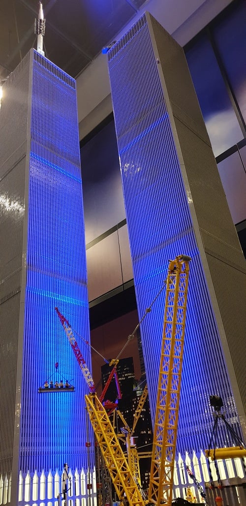 Wieże WTC wykonane z klocków Lego