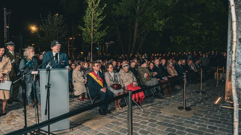 Uroczyste odsłonięcie pomnika Żołnierzy Niezłomnych. Wrocław, 8.05.2024
