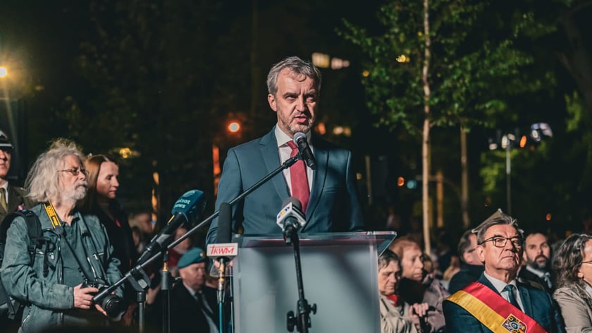 Uroczyste odsłonięcie pomnika Żołnierzy Niezłomnych. Wrocław, 8.05.2024