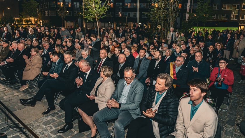 Uroczyste odsłonięcie pomnika Żołnierzy Niezłomnych. Wrocław, 8.05.2024