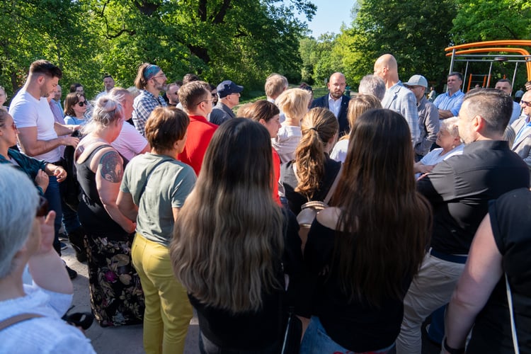 Spotkanie prezydenta Jacka Sutryka z mieszkańcami osiedla Sołtysowice