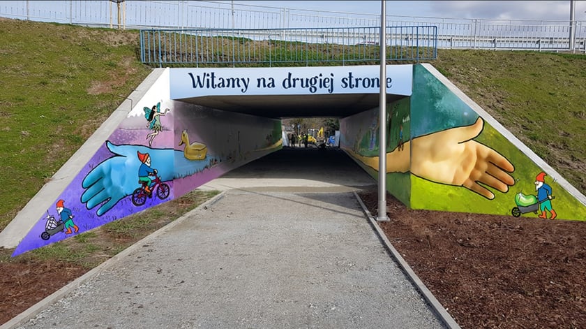 Projekt (lub fragment) nadesłany na konkurs Zaprojektuj mural #InwestycjeWRO