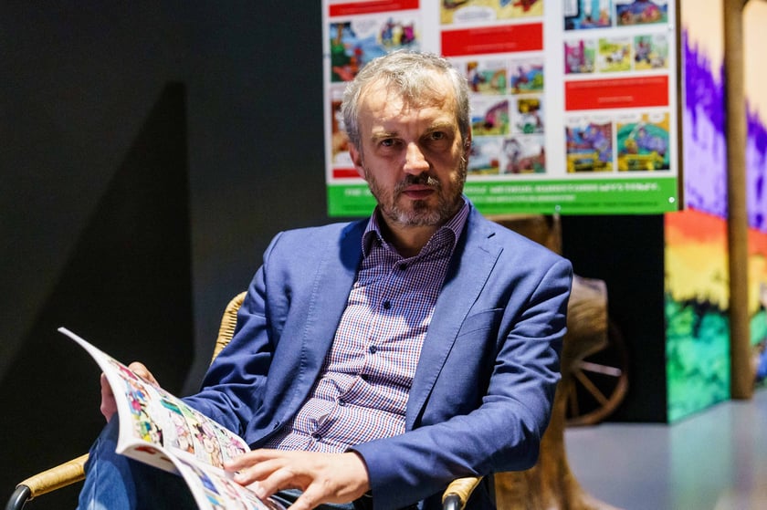 Wystawa&nbsp;&bdquo;Słowiański Świat Kajka i Kokosza&rdquo; w Centrum Historii Zajezdnia - Andrzej Jerie, dyrektor Centrum Historii Zajezdnia&nbsp;