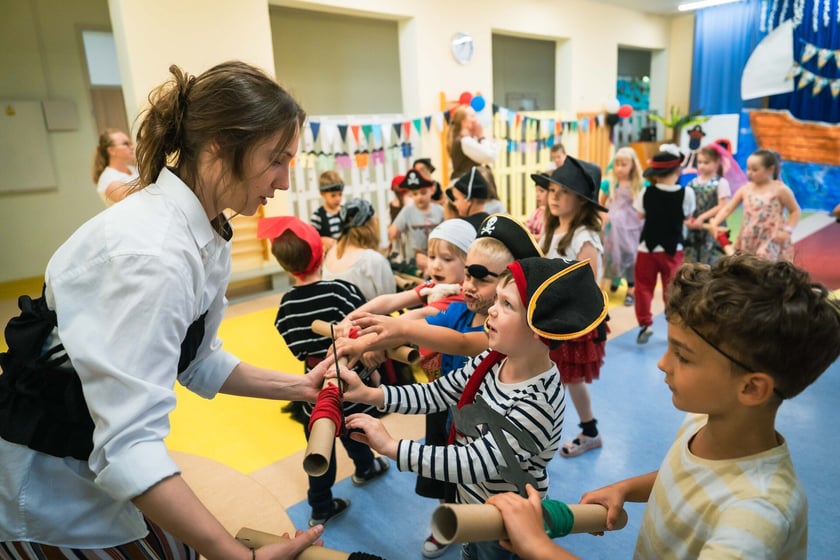 Piracko-morska impreza przedszkolaków z Tęczowej Polanki