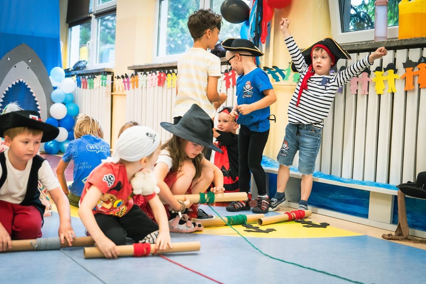 Piracko-morska impreza przedszkolaków z Tęczowej Polanki