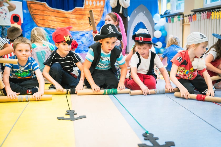 Piracko-morska impreza przedszkolaków z Tęczowej Polanki