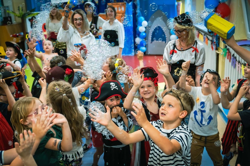 Piracko-morska impreza przedszkolaków z Tęczowej Polanki