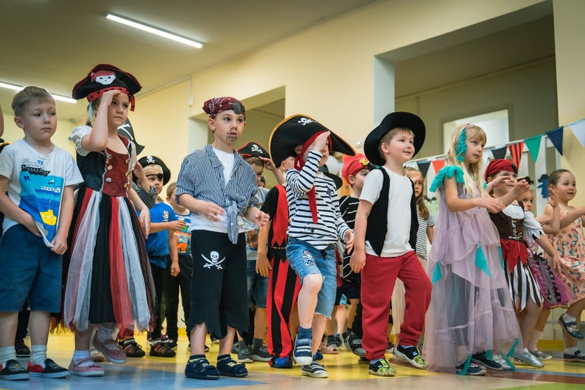 Piracko-morska impreza przedszkolaków z Tęczowej Polanki