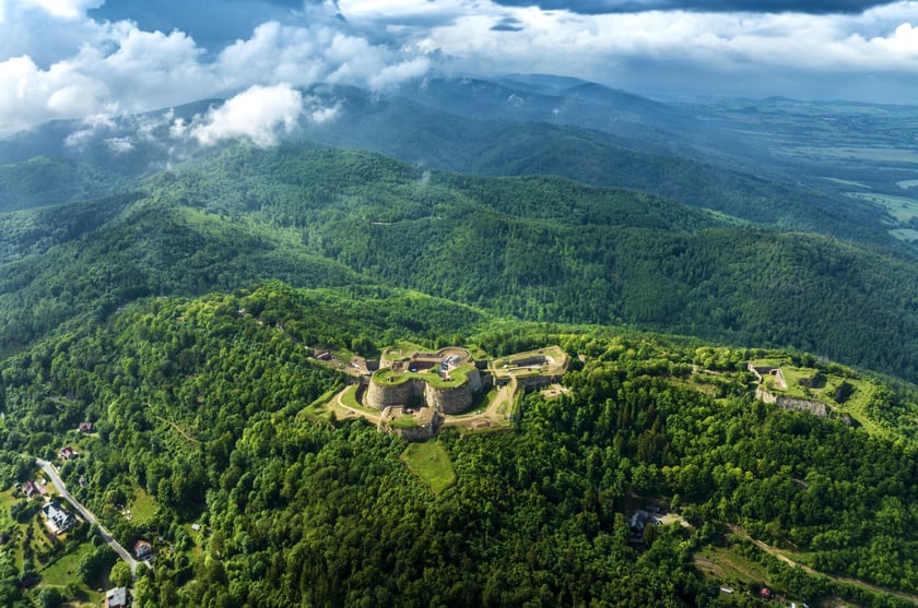 Twierdza Srebrna G&oacute;ra - widok z lotu ptaka