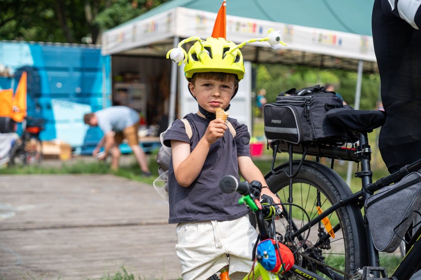 Wrocławskie Święto Rowerzysty w parku Tołpy