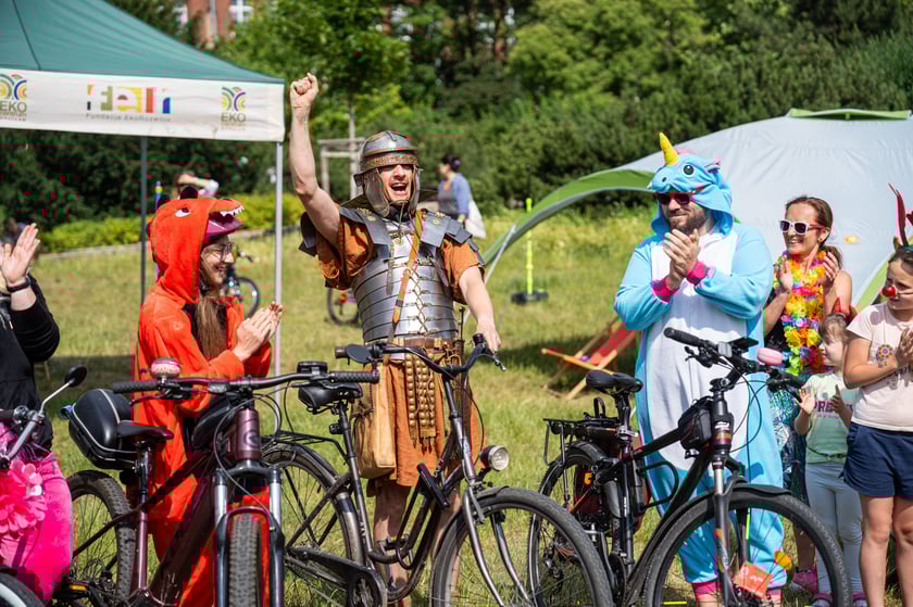 Wrocławskie Święto Rowerzysty w parku Tołpy