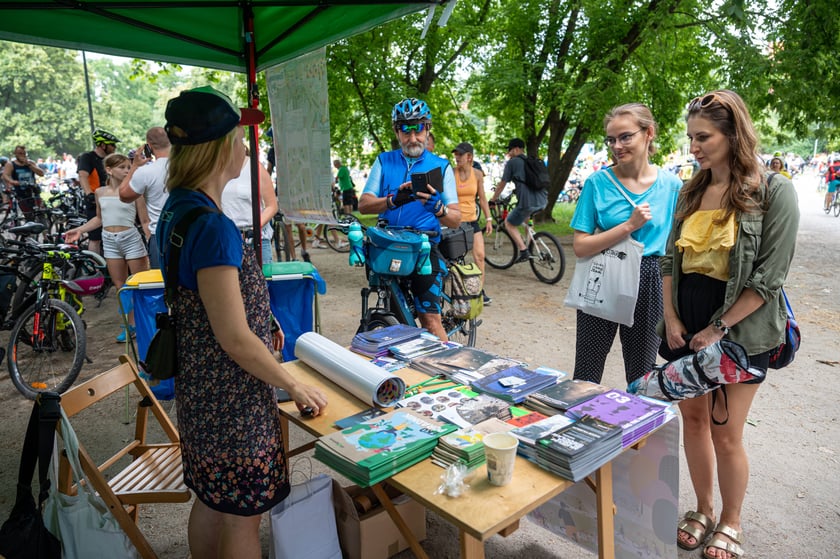 Wrocławskie Święto Rowerzysty w parku Tołpy