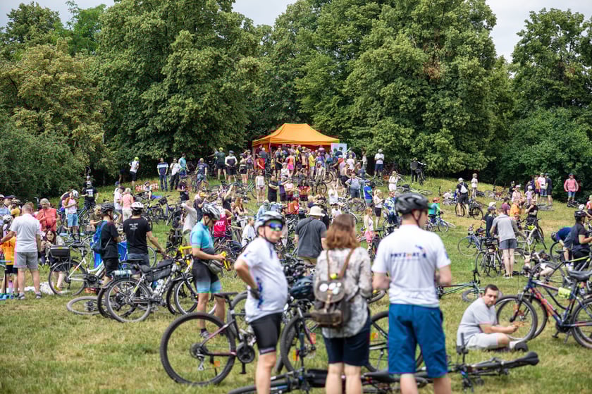 Wrocławskie Święto Rowerzysty w parku Tołpy