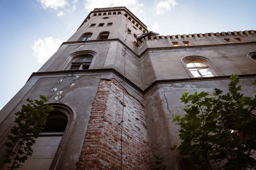 Dawny pałac w Świniarach, zdjęcie z 8 czerwca 2024 roku
