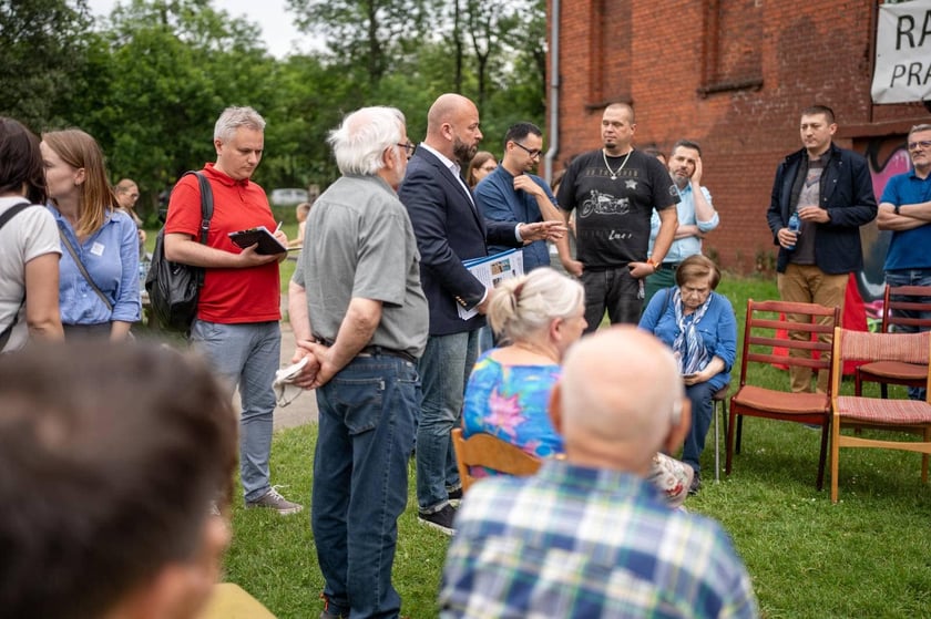 Spotkanie prezydenta Wrocławia z mieszkańcami, Wrocław, Pracze Odrzańskie, 19.06.2024
