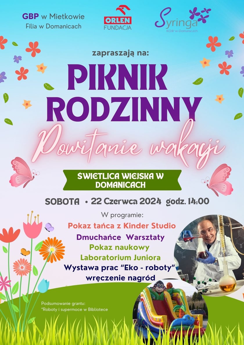 Program pikniku w Domanicach