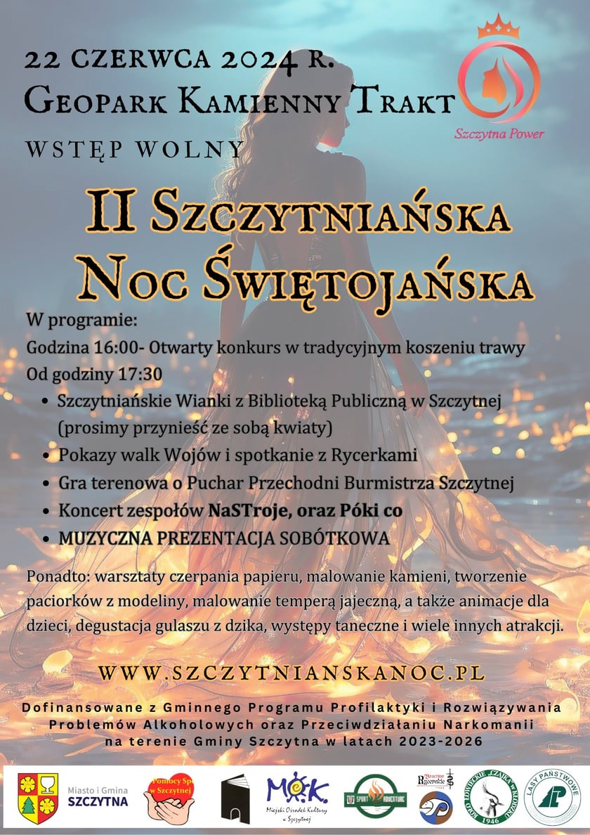 Program Nocy Świętojańskiej w Szczytnej