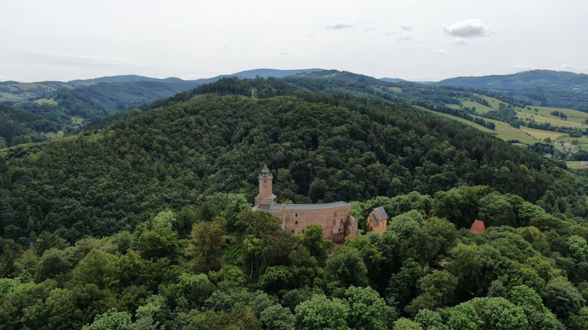 Widok na Zamek Grodno