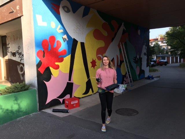 Monika Gil - Mural dla zwierząt