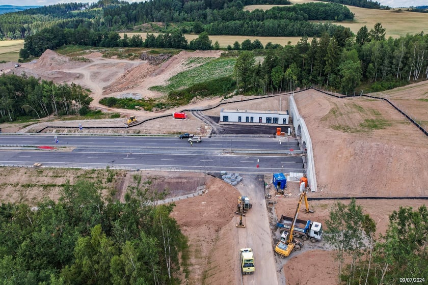 Budowa S3 Bolków - Kamienna Góra, lipiec 2024