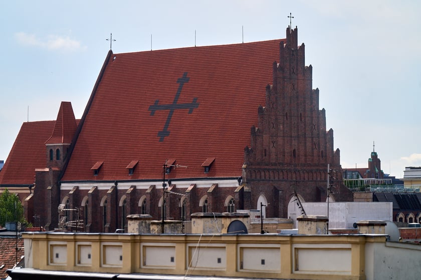Panorama Wrocławia ze szczytu kamienicy na pl. Solnym