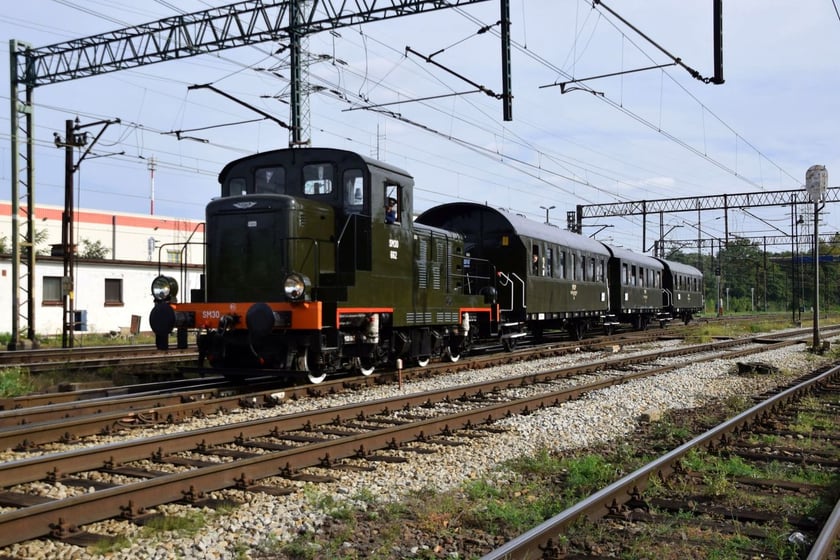 Pociąg retro we Wrocławiu