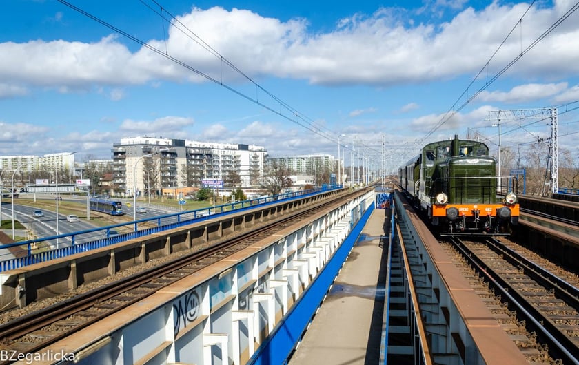 Pociąg retro we Wrocławiu