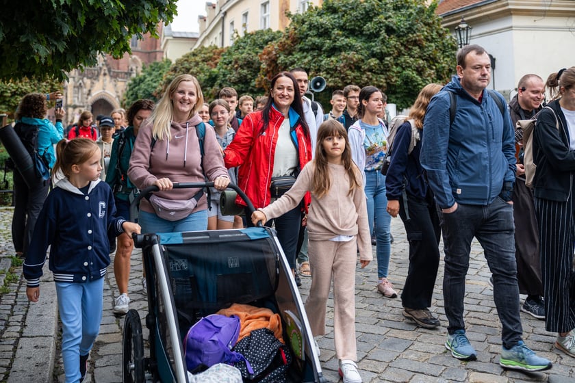 Początek pieszej pielgrzymki na Jasną Górę we Wrocławiu, 2 sierpnia 2024