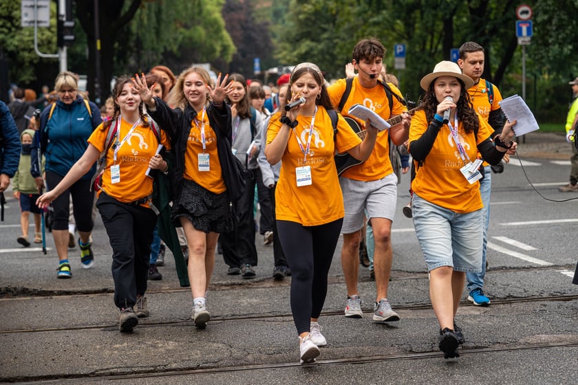 Początek pieszej pielgrzymki na Jasną Górę we Wrocławiu, 2 sierpnia 2024