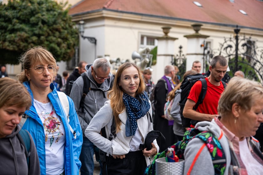 Początek pieszej pielgrzymki na Jasną Górę we Wrocławiu, 2 sierpnia 2024