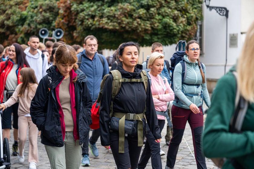 Początek pieszej pielgrzymki na Jasną Górę we Wrocławiu, 2 sierpnia 2024