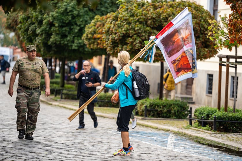 Początek pieszej pielgrzymki na Jasną Górę we Wrocławiu, 2 sierpnia 2024