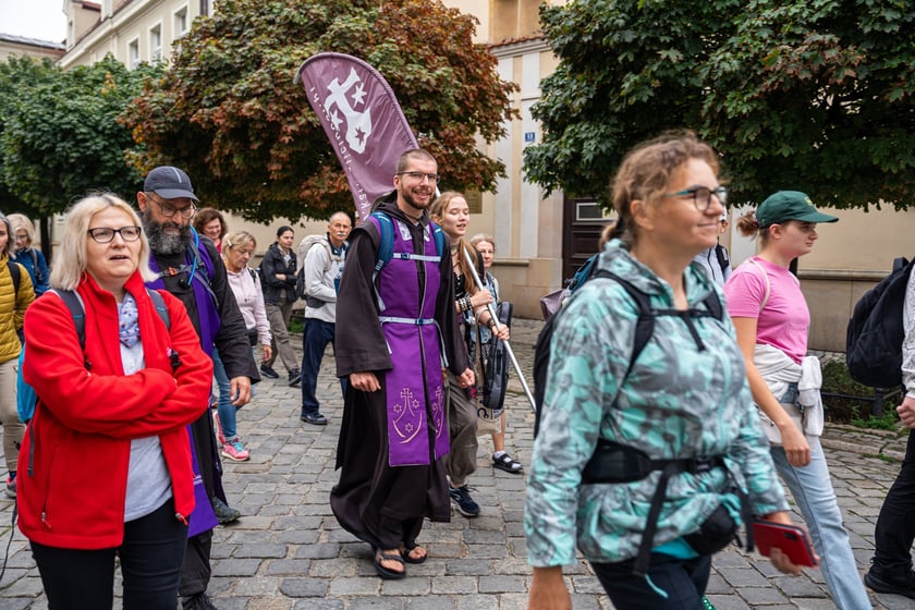 Początek pieszej pielgrzymki na Jasną Górę we Wrocławiu, 2 sierpnia 2024