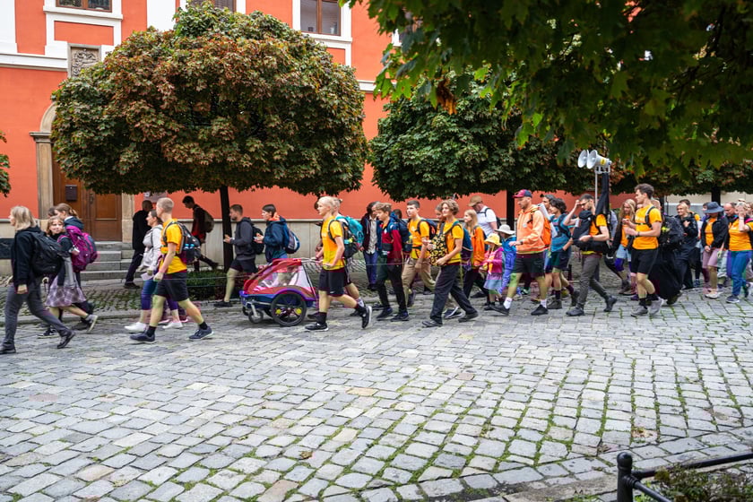 Początek pieszej pielgrzymki na Jasną Górę we Wrocławiu, 2 sierpnia 2024